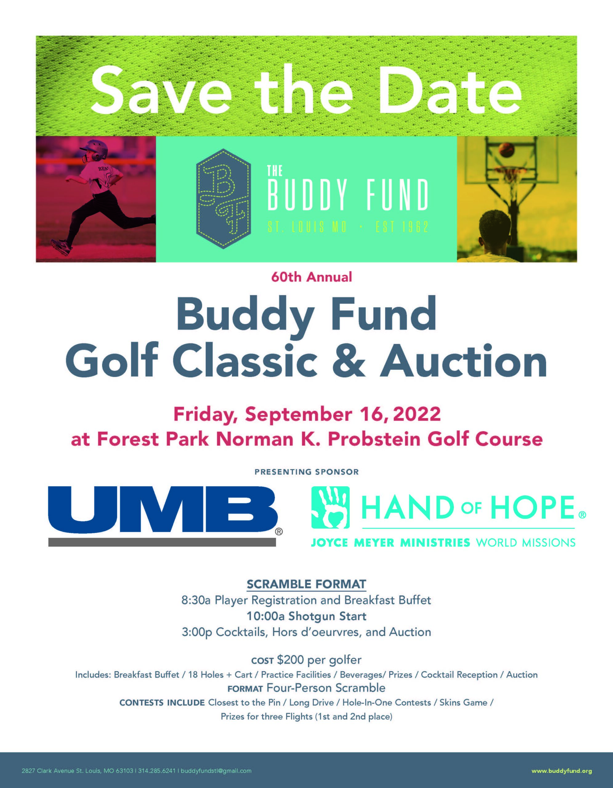 2022 Buddy Fund Golf Classic and Auction